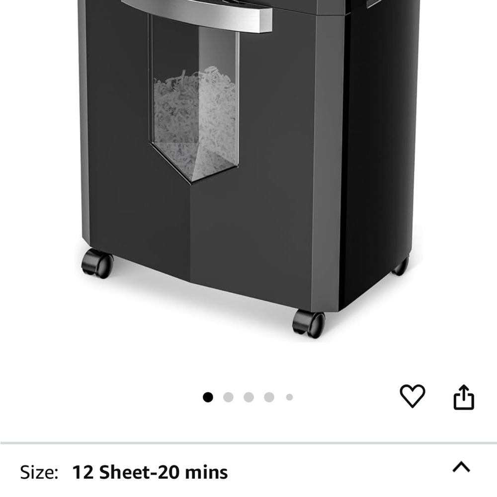 Brand new 12 sheet paper shredder